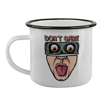 Don't Care, Κούπα εμαγιέ με μαύρο χείλος 360ml