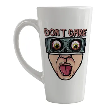 Don't Care, Κούπα κωνική Latte Μεγάλη, κεραμική, 450ml