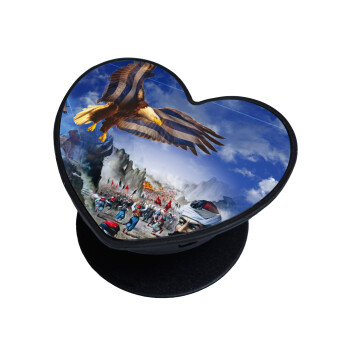 25η Μαρτίου 1821 Εθνική Επέτειος, Phone Holders Stand  καρδιά Μαύρο Βάση Στήριξης Κινητού στο Χέρι