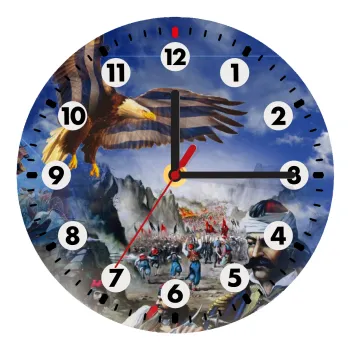 25η Μαρτίου 1821 Εθνική Επέτειος, Wooden wall clock (20cm)