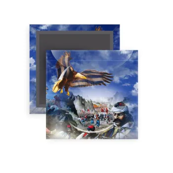 25η Μαρτίου 1821 Εθνική Επέτειος, Μαγνητάκι ψυγείου τετράγωνο διάστασης 5x5cm