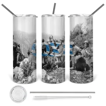 28η οκτωβρίου 1940, Tumbler stainless steel 600ml, with metal straw & cleaning brush