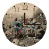 Ρολόι τοίχου ξύλινο plywood (20cm)