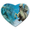 Mousepad heart 23x20cm