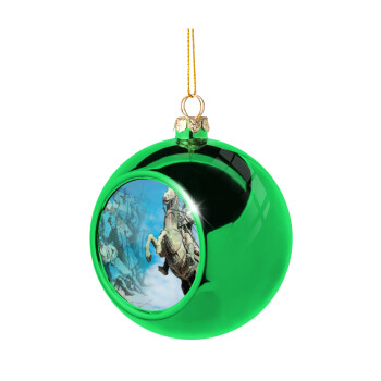 25η Μαρτίου 1821, Green Christmas tree ornament ball 8cm