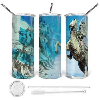25η Μαρτίου 1821, Tumbler stainless steel 600ml, with metal straw & cleaning brush