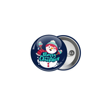 Merry Christmas snowman, Κονκάρδα παραμάνα 5cm