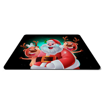 Santa Claus & Deers, Mousepad rect 27x19cm