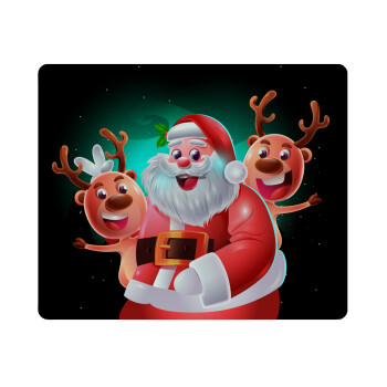 Santa Claus & Deers, Mousepad ορθογώνιο 23x19cm