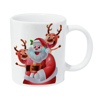Santa Claus & Deers, Κούπα Giga, κεραμική, 590ml