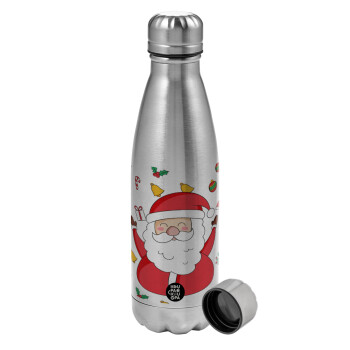 Santa Claus gifts, Metallic water bottle, stainless steel, 750ml