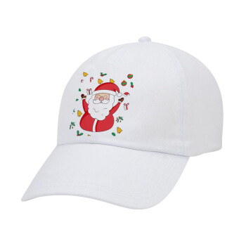 Santa Claus gifts, Καπέλο Baseball Λευκό (5-φύλλο, unisex)