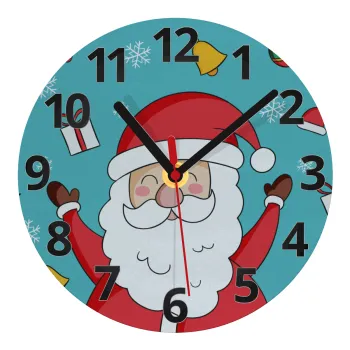 Santa Claus gifts, Ρολόι τοίχου γυάλινο (20cm)