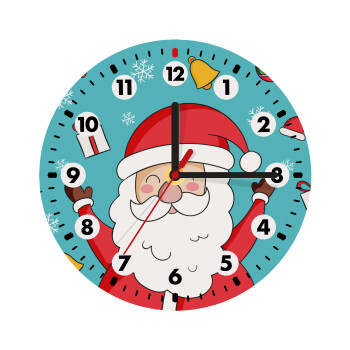Santa Claus gifts, Wooden wall clock (20cm)