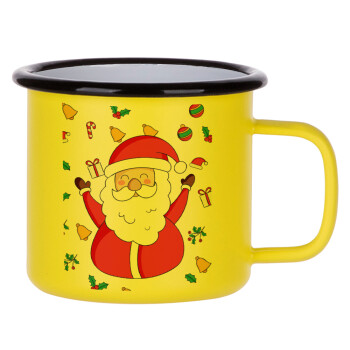 Santa Claus gifts, Κούπα Μεταλλική εμαγιέ ΜΑΤ Κίτρινη 360ml