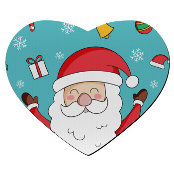 Santa Claus gifts, Mousepad καρδιά 23x20cm