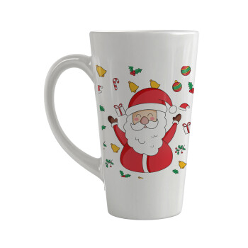 Santa Claus gifts, Κούπα κωνική Latte Μεγάλη, κεραμική, 450ml