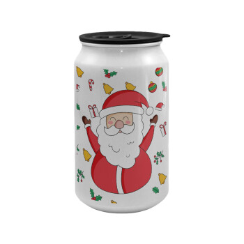 Santa Claus gifts, Κούπα ταξιδιού μεταλλική με καπάκι (tin-can) 500ml