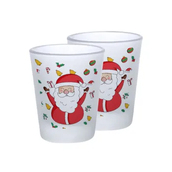 Santa Claus gifts, Σφηνοπότηρα γυάλινα 45ml του πάγου (2 τεμάχια)
