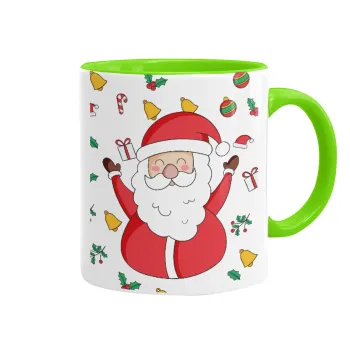 Santa Claus gifts, Κούπα χρωματιστή βεραμάν, κεραμική, 330ml