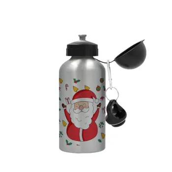 Santa Claus gifts, Metallic water jug, Silver, aluminum 500ml