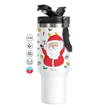 Santa Claus gifts, Mega Tumbler με καπάκι, διπλού τοιχώματος (θερμό) 1,2L
