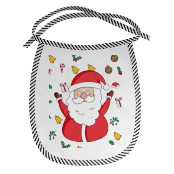 Santa Claus gifts, Σαλιάρα μωρού αλέκιαστη με κορδόνι Μαύρη