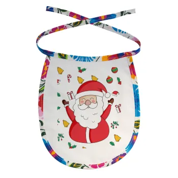 Santa Claus gifts, Σαλιάρα μωρού αλέκιαστη με κορδόνι Χρωματιστή