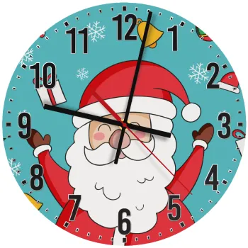 Santa Claus gifts, Ρολόι τοίχου ξύλινο (30cm)