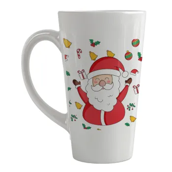 Santa Claus gifts, Κούπα κωνική Latte Μεγάλη, κεραμική, 450ml