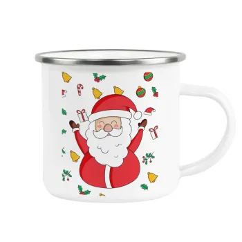 Santa Claus gifts, Κούπα Μεταλλική εμαγιέ λευκη 360ml