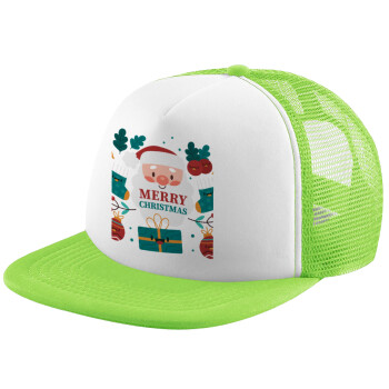 Άι Βασίλης, Καπέλο Soft Trucker με Δίχτυ Πράσινο/Λευκό