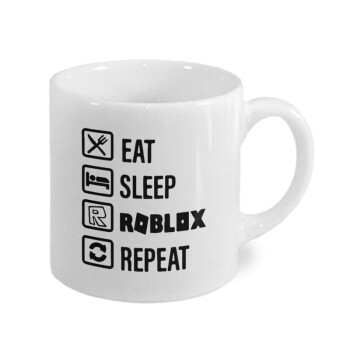 Eat, Sleep, Roblox, Repeat, Κουπάκι κεραμικό, για espresso 150ml