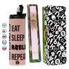 Easter candle,Travel Tumbler 2 Lids, with metal straw & cleaning brush & aromatic flat candle (30cm) (PINK)
