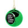Green Christmas tree ornament ball 8cm