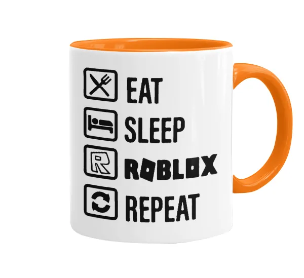 Eat — Mug colored orange, ceramic, 330ml