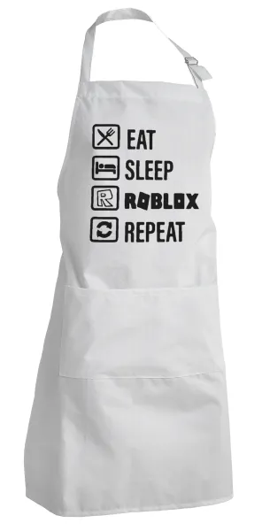 Eat — Adult Chef Apron (with sliders and 2 pockets)