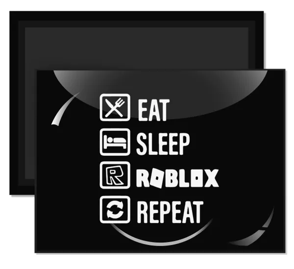 Eat — Rectangular fridge magnet, 9x6cm