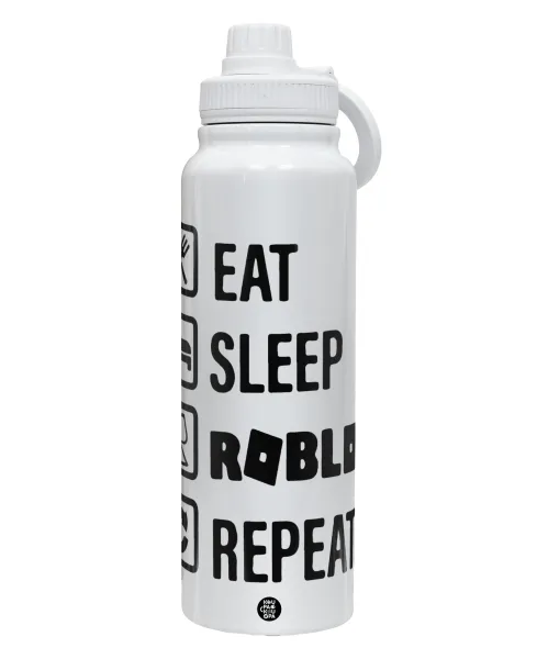 Eat — 1L Stainless Steel Thermal Bottle with Phone Holder & Double Wall Insulation