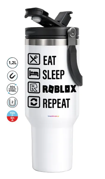 Eat — Mega Travel Mug / Travel Mug, double walled (thermal) 1.2L