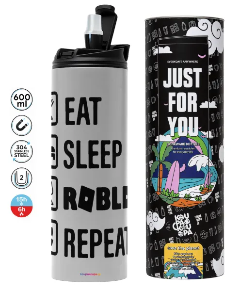 Eat — Tumbler stainless steel GREY 600ml