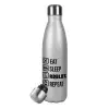 Metallic Glitter Silver Thermos Flask (Stainless steel), double-walled, 500ml