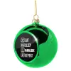 Green Christmas tree ornament ball 8cm