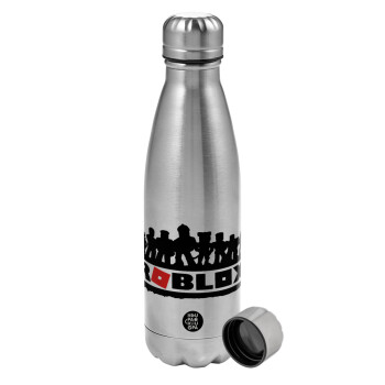 Roblox team, Metallic water bottle, stainless steel, 750ml