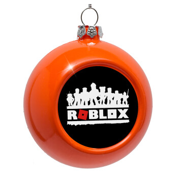 Roblox team, Orange Christmas tree ornament bauble 8cm