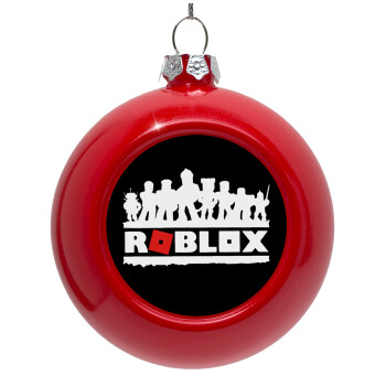 Roblox team, Red Christmas tree ornament bauble 8cm