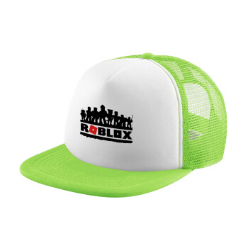 Roblox team, Καπέλο Soft Trucker με Δίχτυ Πράσινο/Λευκό