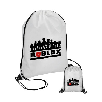 Roblox team, Τσάντα πουγκί με μαύρα κορδόνια 45χ35cm (1 τεμάχιο)