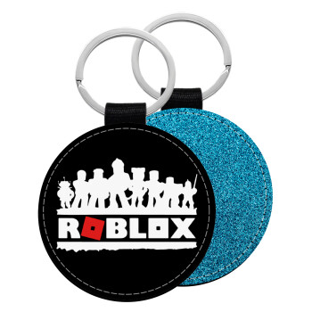 Roblox team, Μπρελόκ Δερματίνη, στρογγυλό ΜΠΛΕ (5cm)