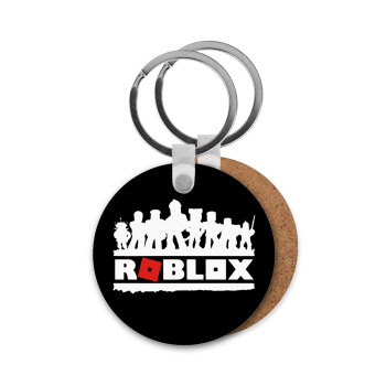 Roblox team, Μπρελόκ Ξύλινο στρογγυλό MDF Φ5cm
